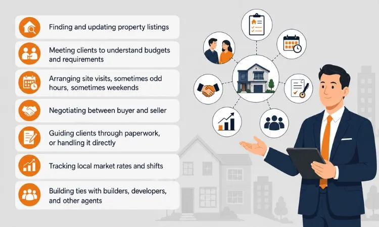 what does a real estate agent do