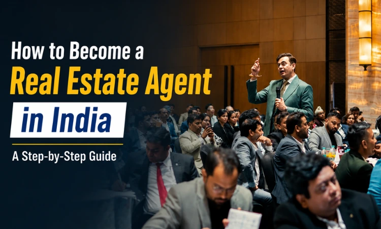 how to become a real estate agent in india