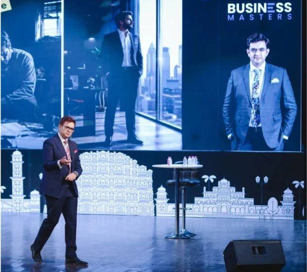 sonu sharma at business masters event