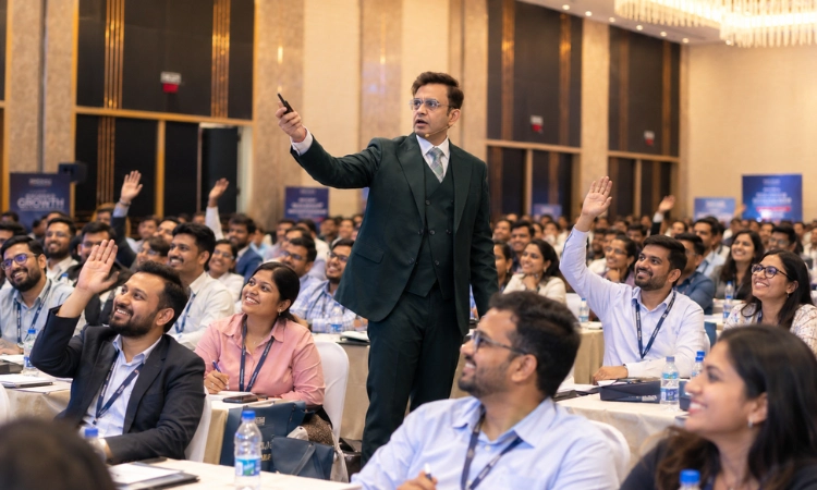 employees engaged during a corporate trainer for employees workshop by sonu sharma